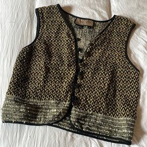 Silk & cotton vest